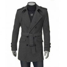 Load image into Gallery viewer, New Autumn Winter Windproof Comfortable men Trench Fashion Designer man Slim Mens Long top Coat business clothes Plus Size