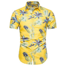 Load image into Gallery viewer, JODIMITTY Men's Fashion Print Shirts Casual Button Down Short Sleeve Hawaiian Shirt Beach Holiday Slim Fit Party Shirts Tops