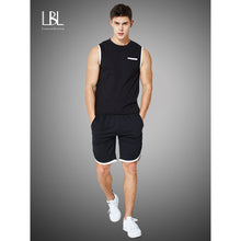 Load image into Gallery viewer, Summer Vest Set Men Sleeveless T Shirts Tracksuits Two Piece Tops + Shorts Suit Sportswear Set Mens Short Sets Male Tracksuit