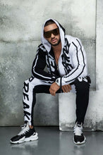 Load image into Gallery viewer, ZOGAA Tracksuit Men's Spring Autumn Casual Men Fitness Sweatsuit Sets Letter Patchwork Hooded Sweatshirt+Sweatpants Sports Suit