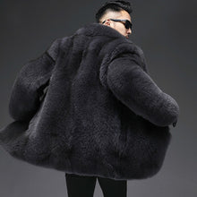 Load image into Gallery viewer, 2020 Winter Real Fur Coat Men Natural Fox Fur Coat Warm Luxury Jacket Men Fashions Outerwear 19-3100 KJ3225