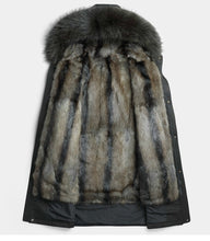 Load image into Gallery viewer, Parka Homme Winter Jacket Men Natural Mink Fur Liner Coat Mens Raccoon Fur Collar Parkas Plus Size JLK1819-1807 MY1382