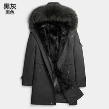 Load image into Gallery viewer, Parka Homme Winter Jacket Men Natural Mink Fur Liner Coat Mens Raccoon Fur Collar Parkas Plus Size JLK1819-1807 MY1382