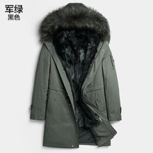 Load image into Gallery viewer, Parka Homme Winter Jacket Men Natural Mink Fur Liner Coat Mens Raccoon Fur Collar Parkas Plus Size JLK1819-1807 MY1382