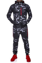 Load image into Gallery viewer, ZOGAA Men Sets Track Suit 2019 Camouflage Jacket Camo Print Tracksuit Matching Sportswear Hoodie Coat Pants Sweatsuit Military
