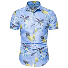 Load image into Gallery viewer, JODIMITTY Men's Fashion Print Shirts Casual Button Down Short Sleeve Hawaiian Shirt Beach Holiday Slim Fit Party Shirts Tops
