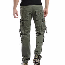 Load image into Gallery viewer, 2019 Men Cargo Pant Casual Men Multi-Pocket Overall Male Combat Cotton Trousers Army Casual joggers pants Size 42 Drop shipping
