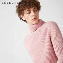 Load image into Gallery viewer, SELECTED 2019 High Neck Multiple Colors Turtleneck Knitted Pullovers Men&#39;s Wool-blend Sweater | 418425533
