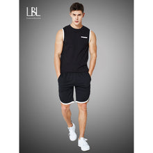 Load image into Gallery viewer, Summer Vest Set Men Sleeveless T Shirts Tracksuits Two Piece Tops + Shorts Suit Sportswear Set Mens Short Sets Male Tracksuit
