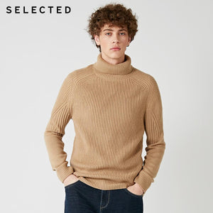 SELECTED 2019 High Neck Multiple Colors Turtleneck Knitted Pullovers Men's Wool-blend Sweater | 418425533