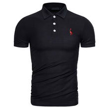 Load image into Gallery viewer, Dropshipping 2019 New Polo Shirt Men Solid Casual Cotton Polo Giraffe Men Slim Fit Embroidery Short Sleeve Men&#39;s Polo 10 Colors
