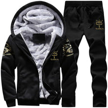 Load image into Gallery viewer, Winter Tracksuits Men Set Casual Thicken Fleece Warm Hooded Jacket Pants Spring Sweatshirt Sportswear Coats Hoodie Track Suits
